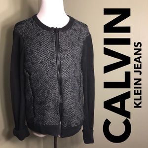 L Calvin Klein Jeans zippered jacket